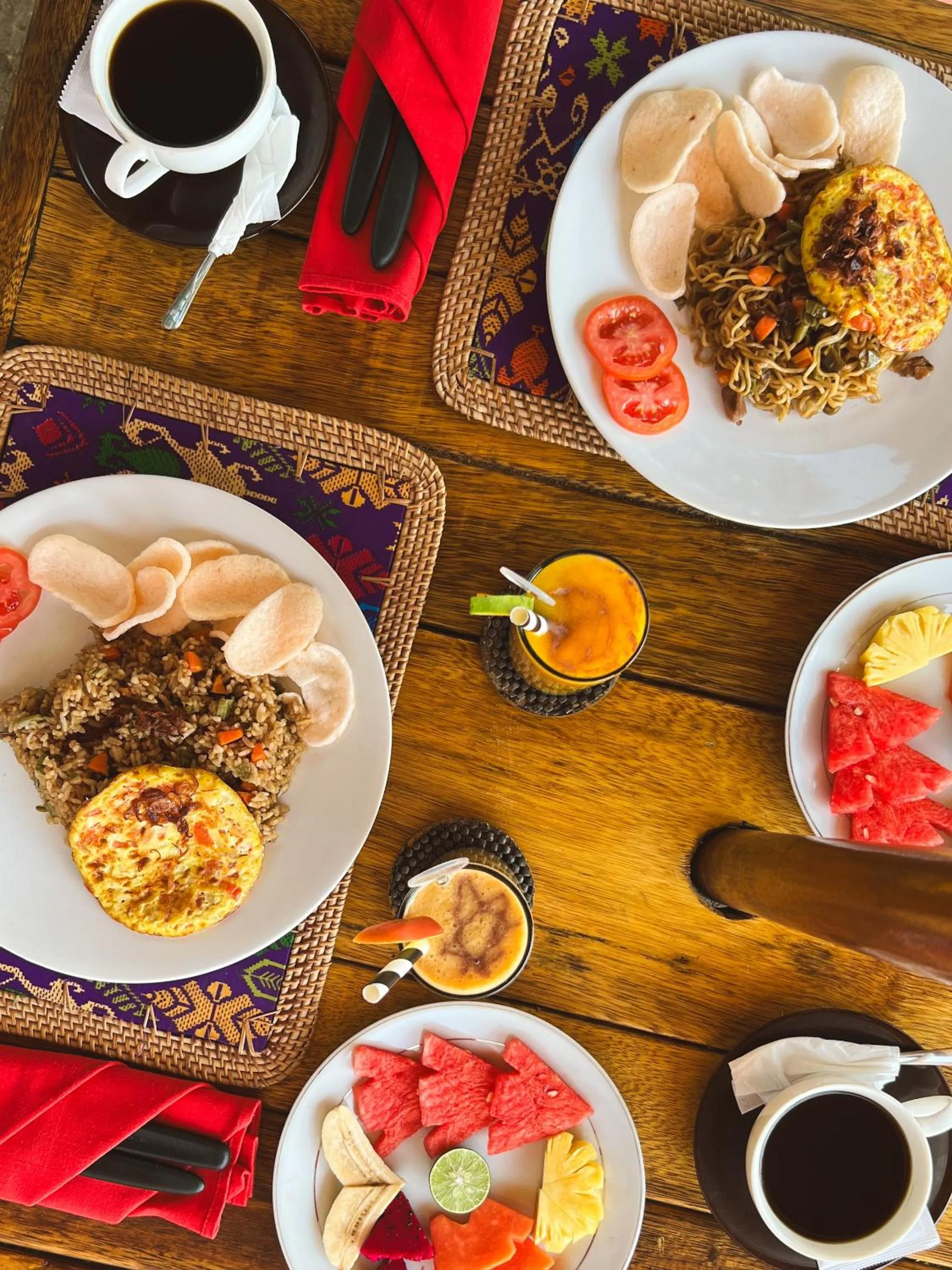 Breakfast in Villa Bulan Madu Gili Air