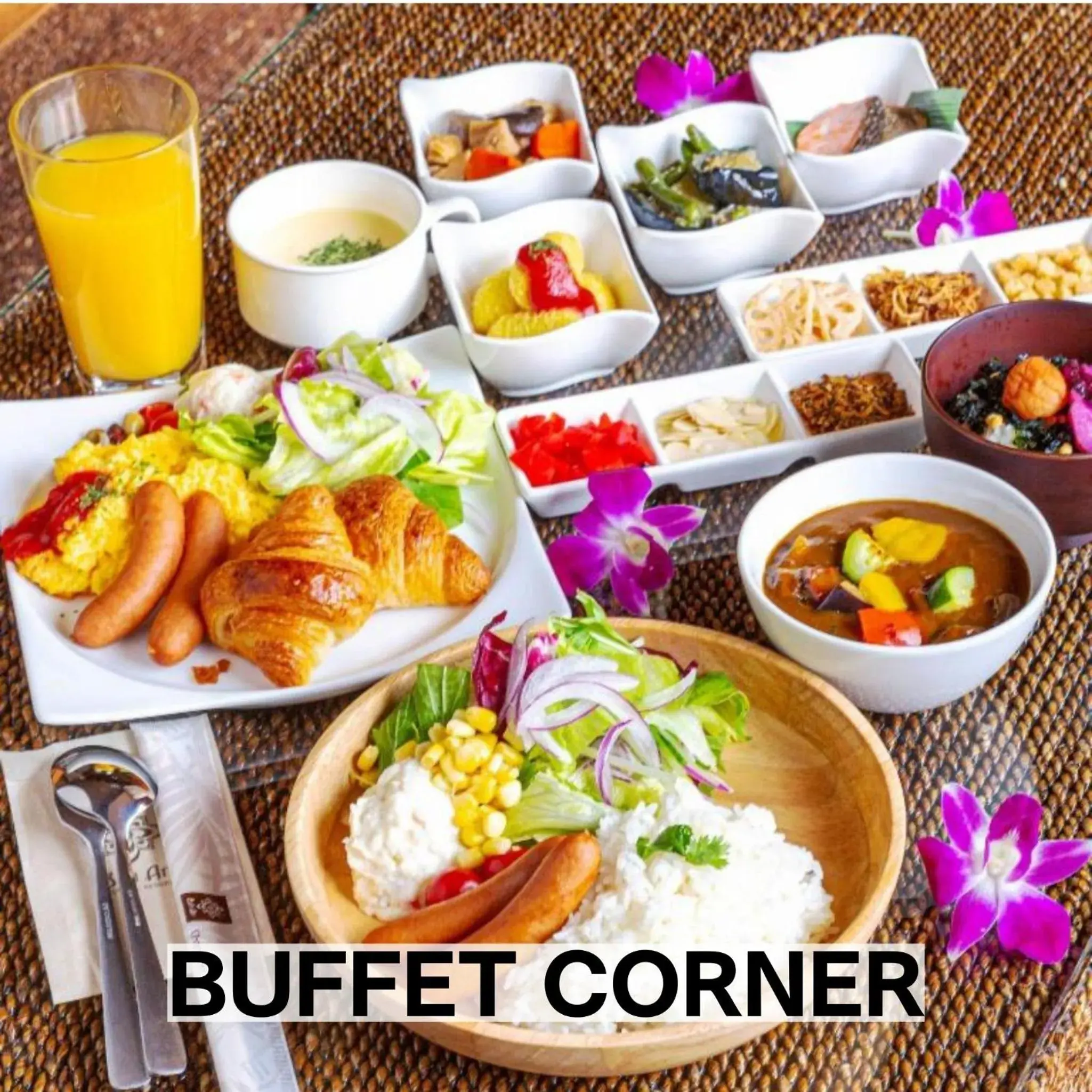 Buffet breakfast in BaliAn Resort Chiba-Chuo Buffet breakfast in BaliAn Resort Chiba-Chuo