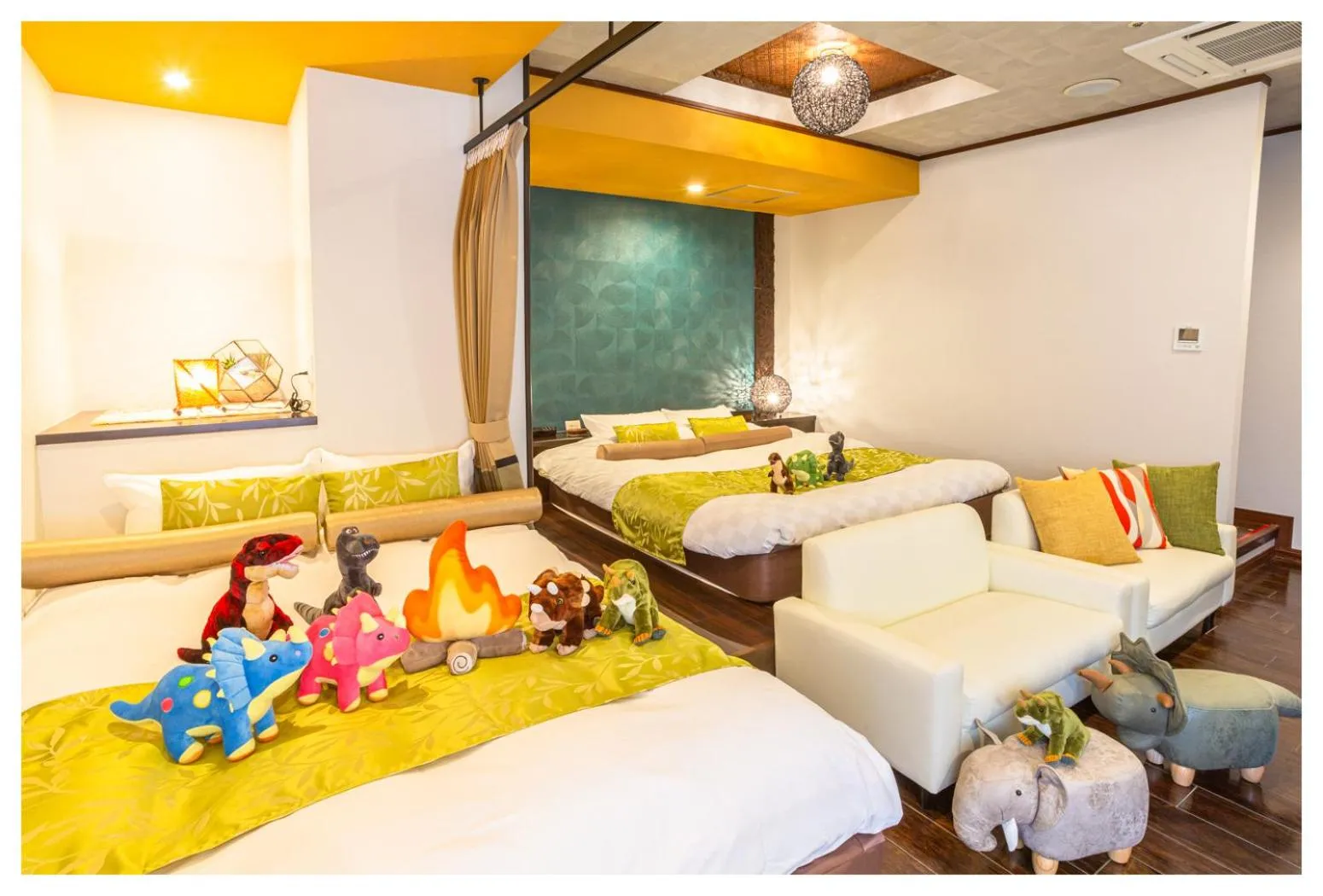 Bedroom, Bed in Hotel Balian Resort Chiba - Family Kids Group Concept
