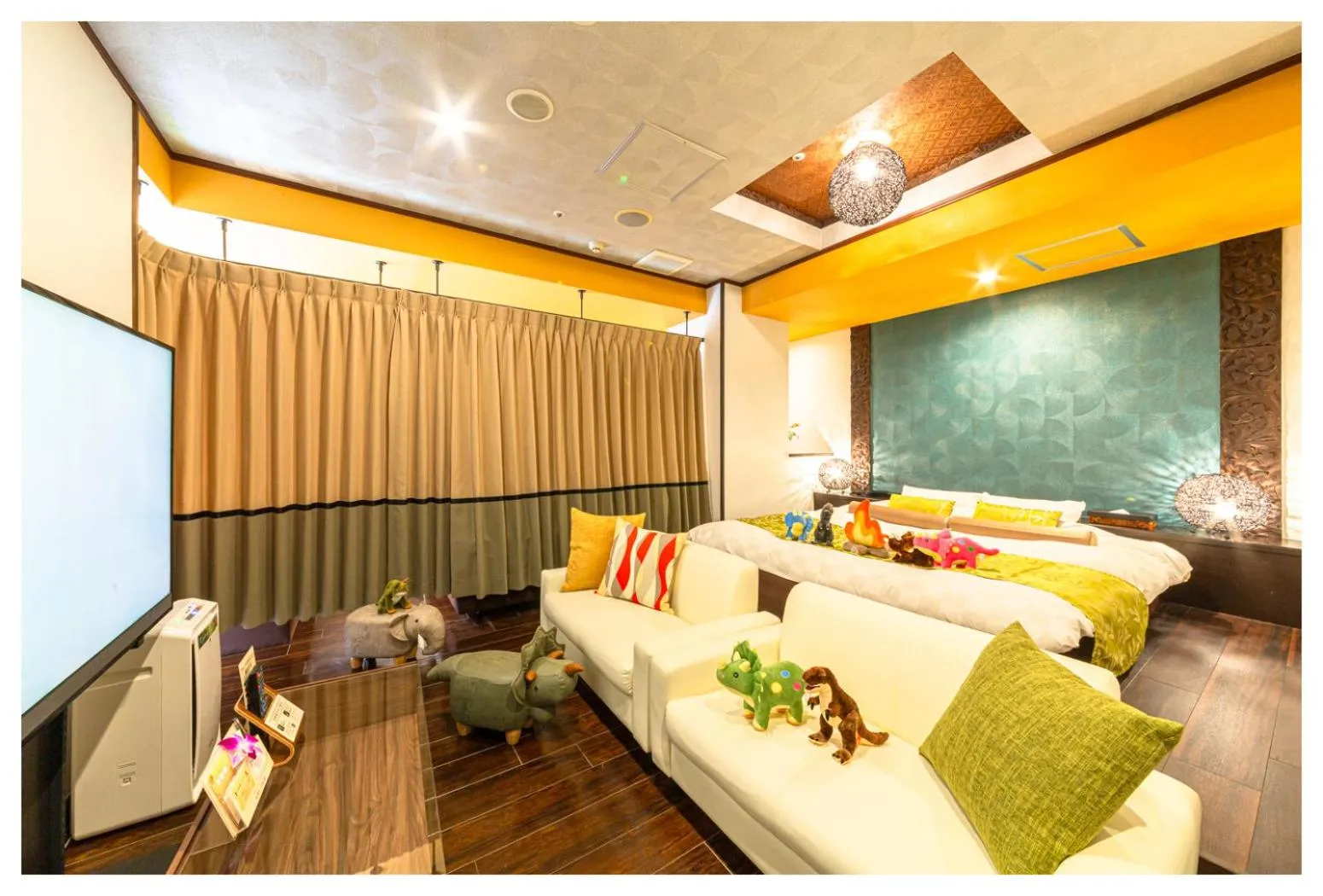 Bedroom, Bed in Hotel Balian Resort Chiba - Family Kids Group Concept