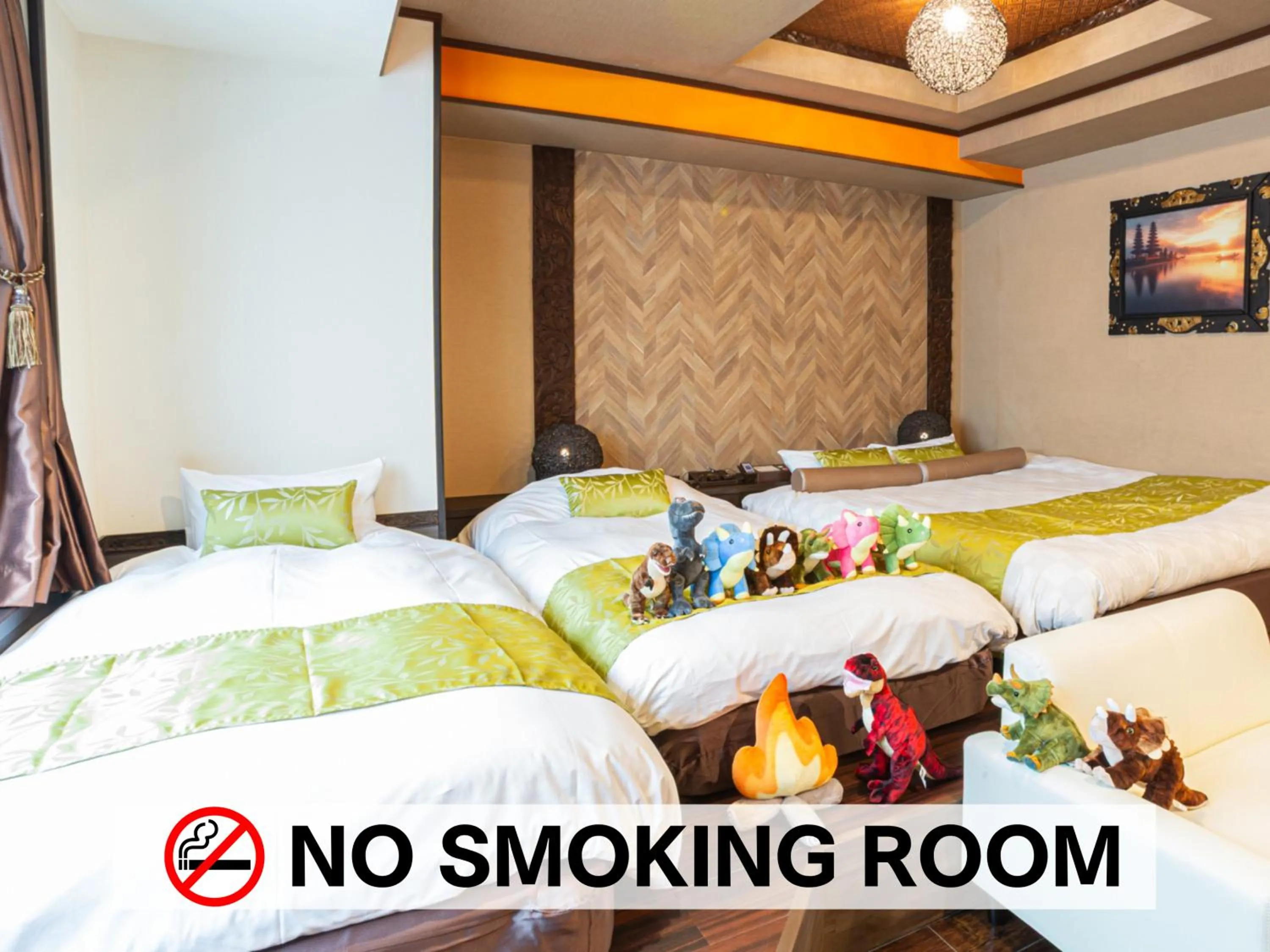 Bedroom, Bed in Hotel Balian Resort Chiba - Family Kids Group Concept