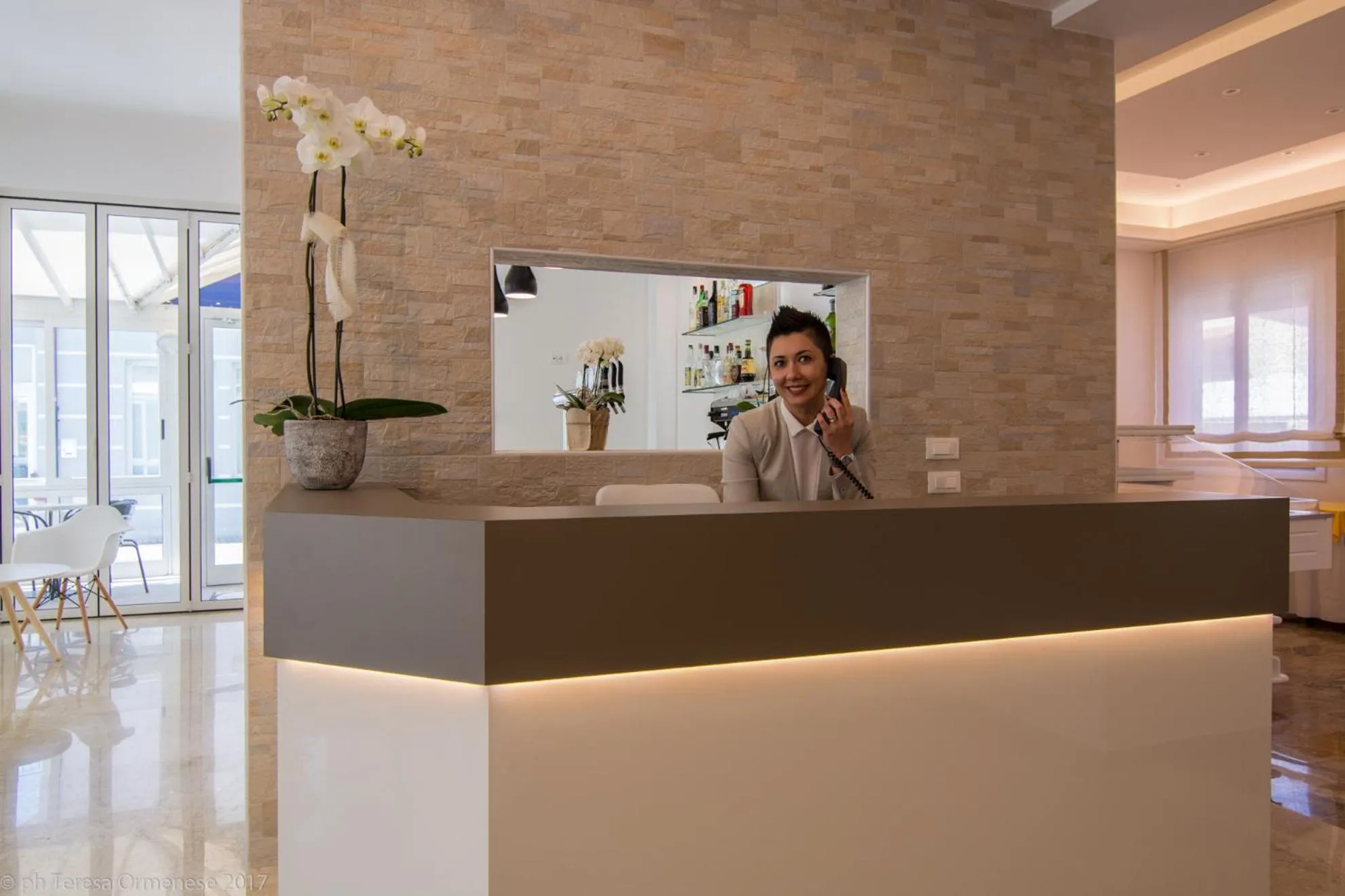 Lobby or reception in Hotel Dolomiti