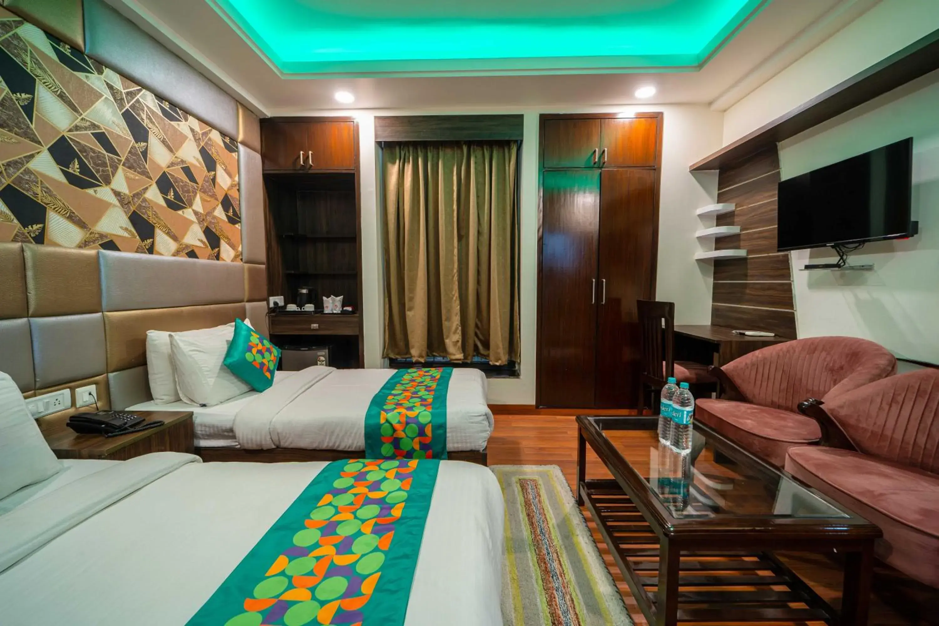 Bedroom, Bed in Treebo Marigold Bedroom, Bed in Treebo Marigold