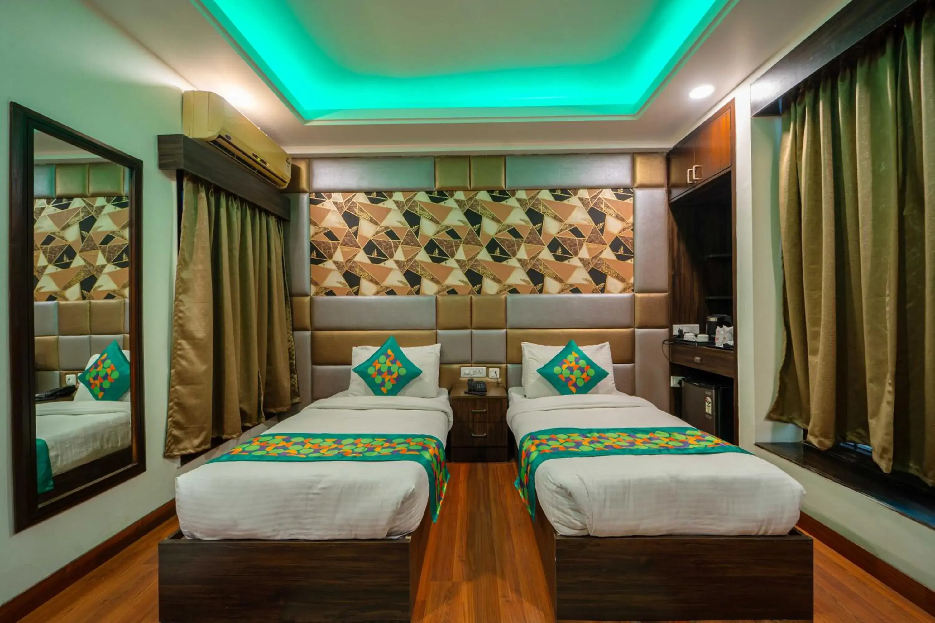 Bedroom, Bed in Treebo Marigold Bedroom, Bed in Treebo Marigold