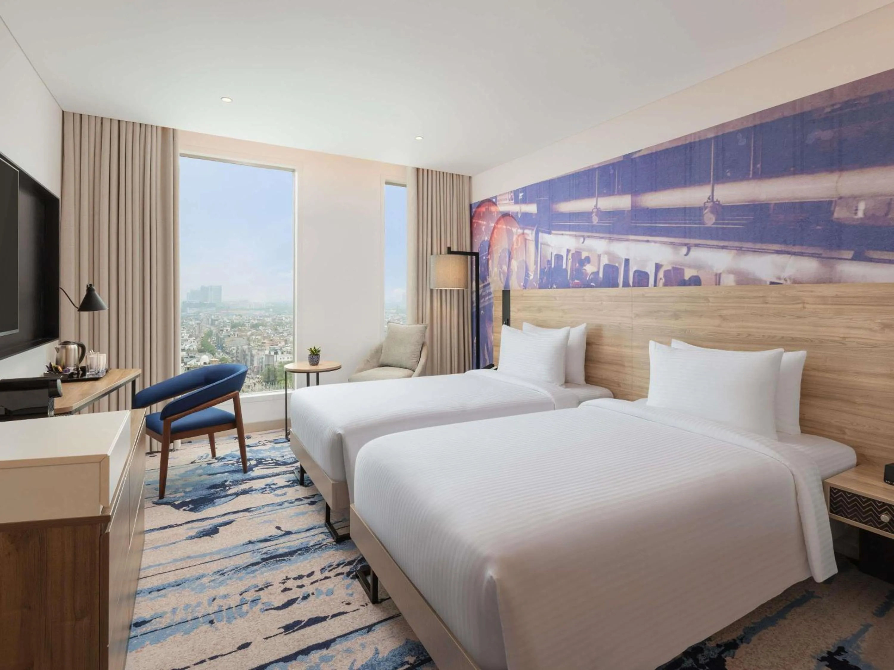 Bedroom, Bed in Novotel New Delhi City Centre