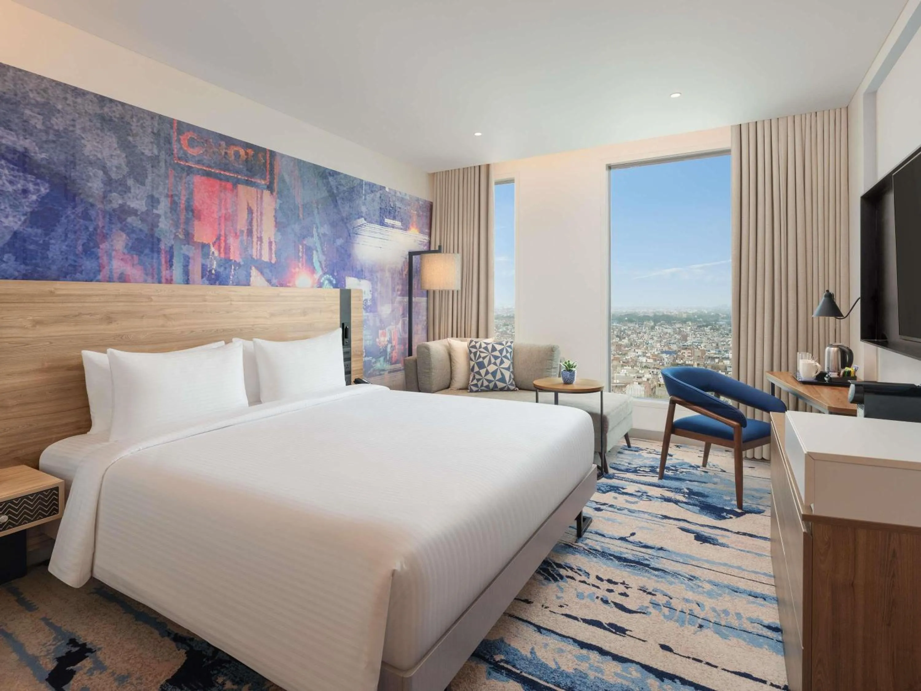 Bedroom, Bed in Novotel New Delhi City Centre