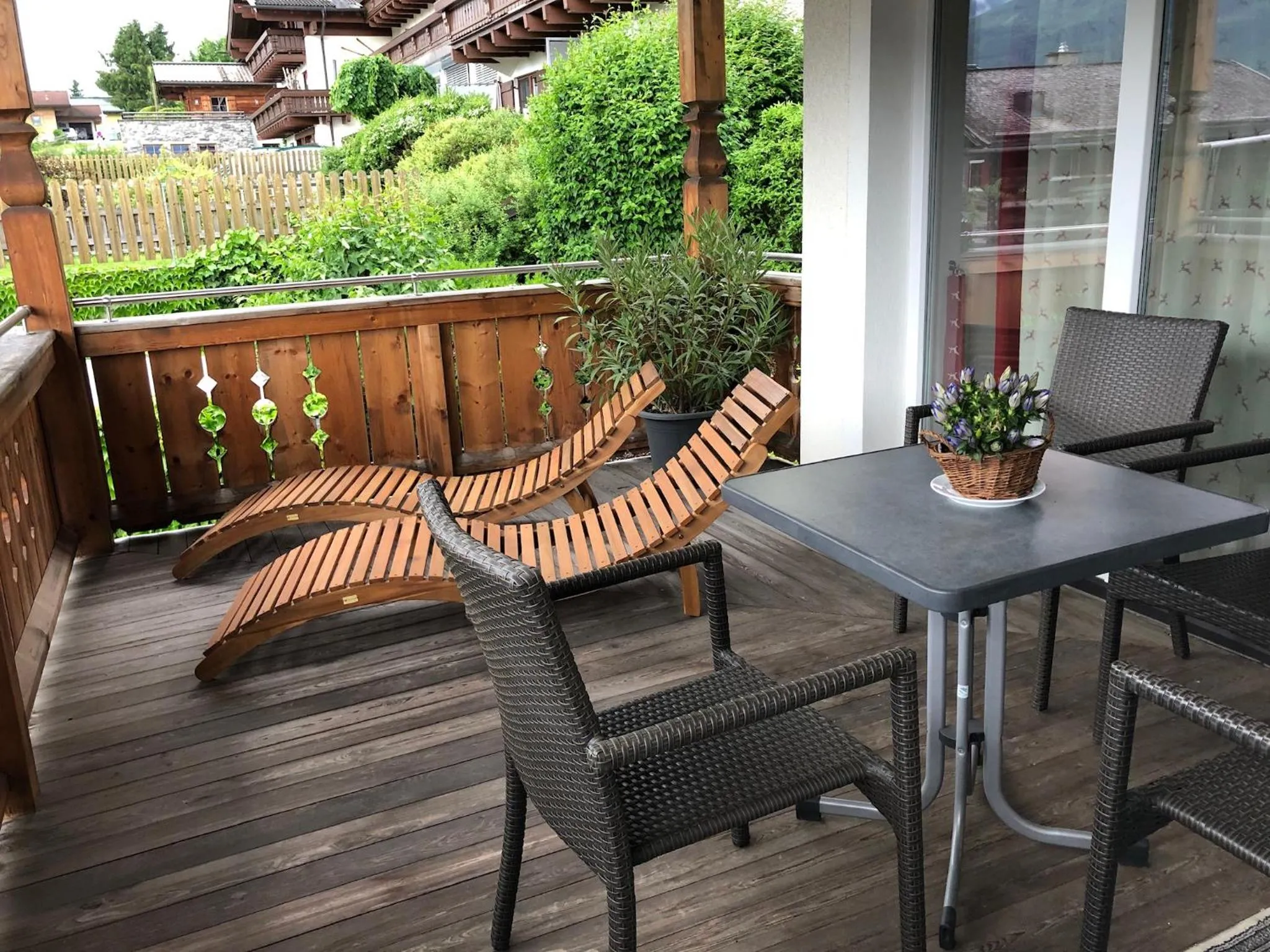 Balcony/Terrace in Apartmán Fürth