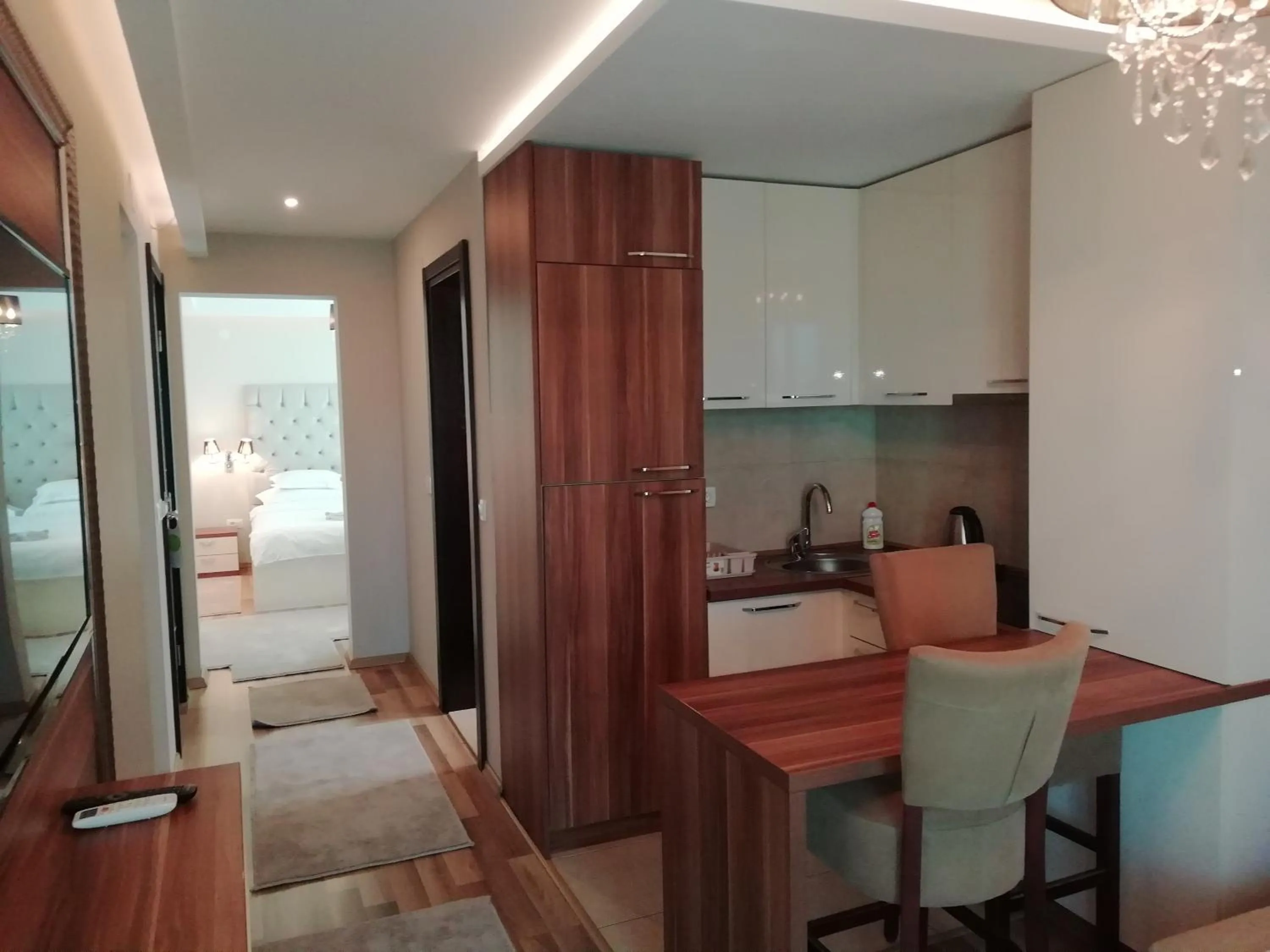 Kitchen or kitchenette in Apartments and Rooms Grand Palazzo