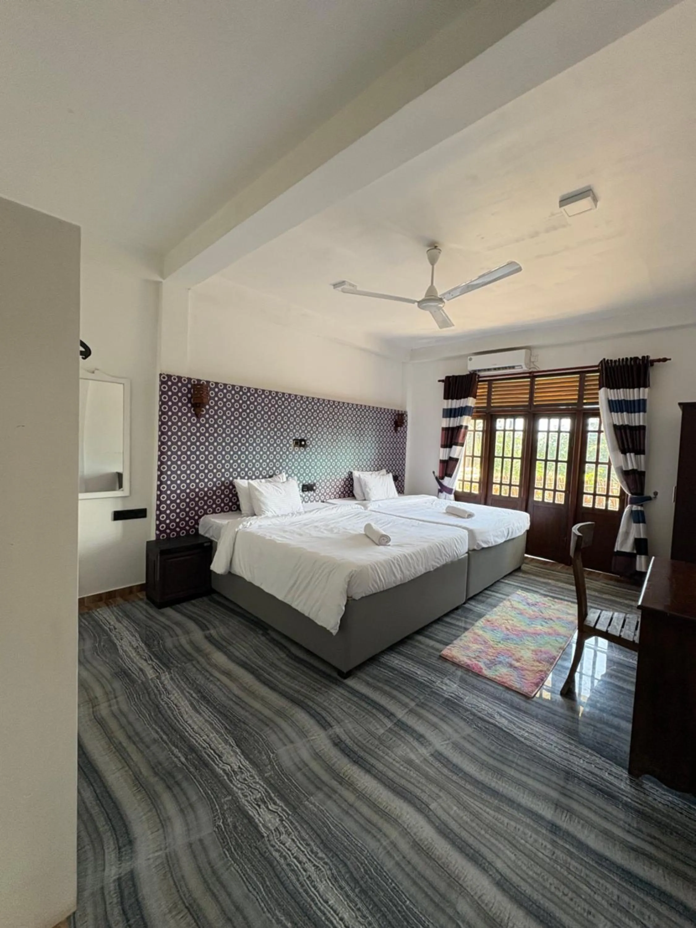 Photo of the whole room, Bed in Wake N Flow, Weligama