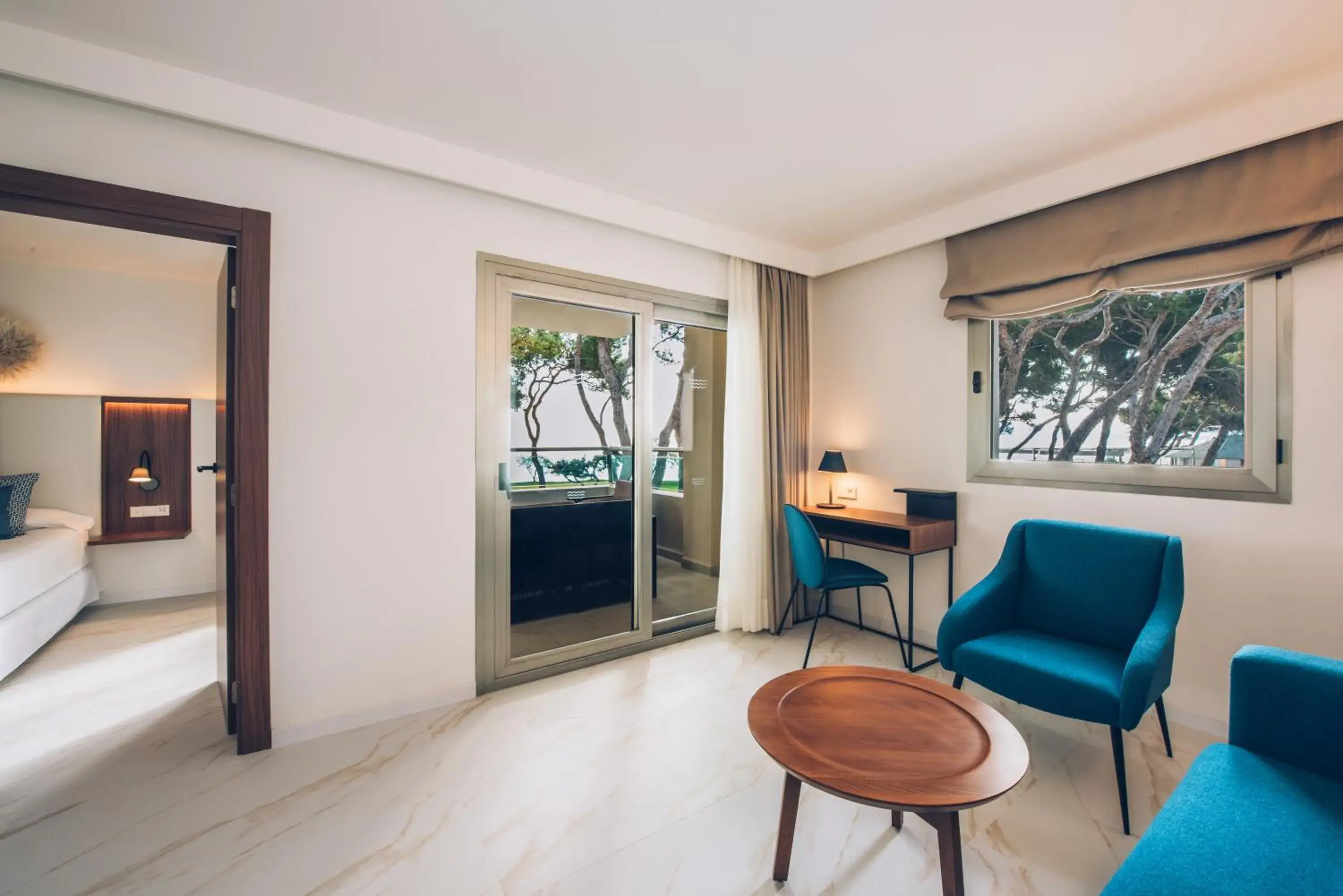 Living room, Bed in Iberostar Selection Playa de Muro Village Living room, Bed in Iberostar Selection Playa de Muro Village