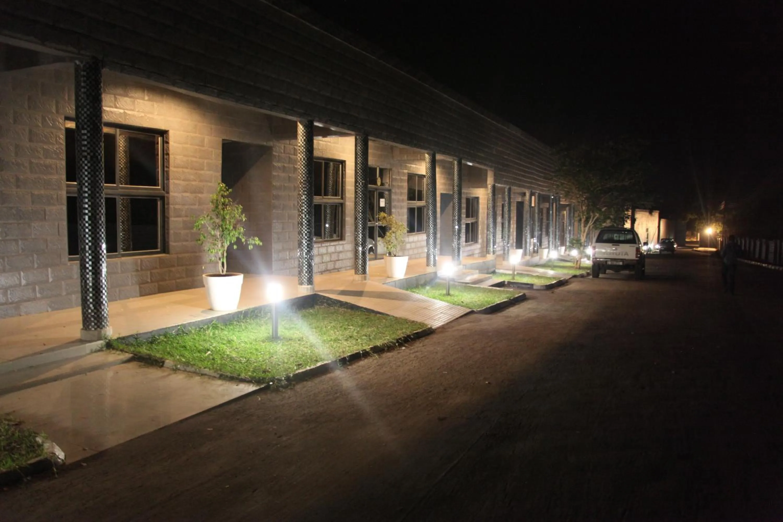 Facade/entrance in Mika Convention Center