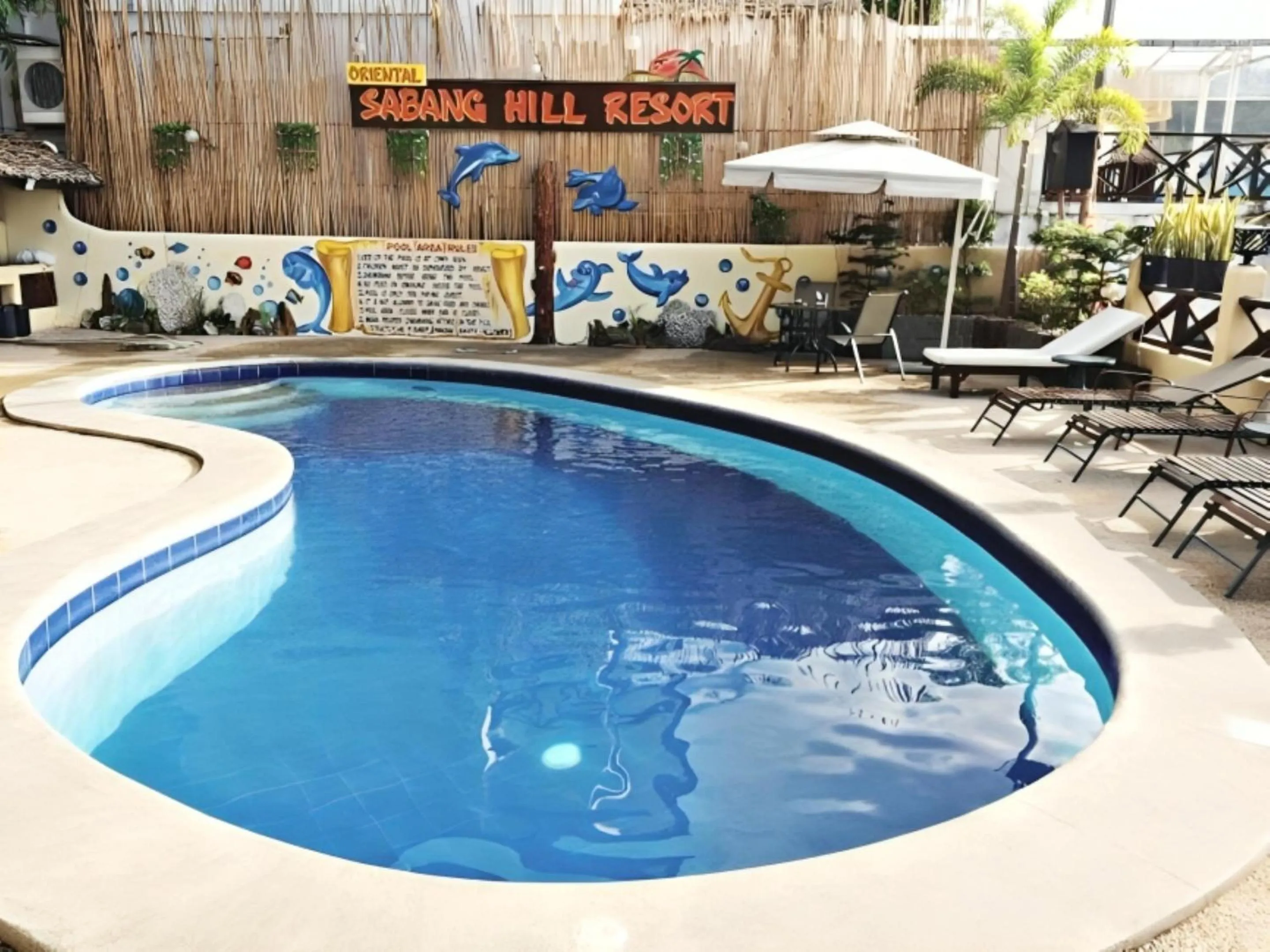 Swimming pool in Oriental Hill Sabang Resort Puerto Galera