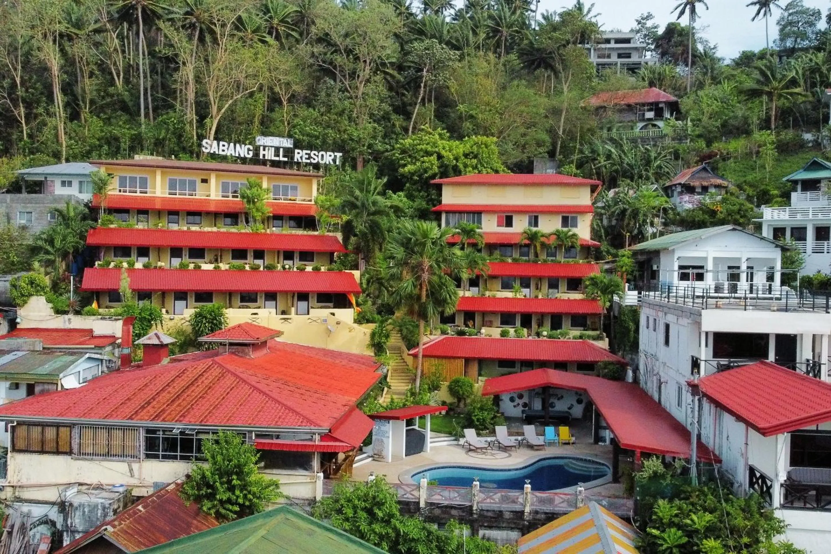 Bird's eye view in Oriental Hill Sabang Resort Puerto Galera