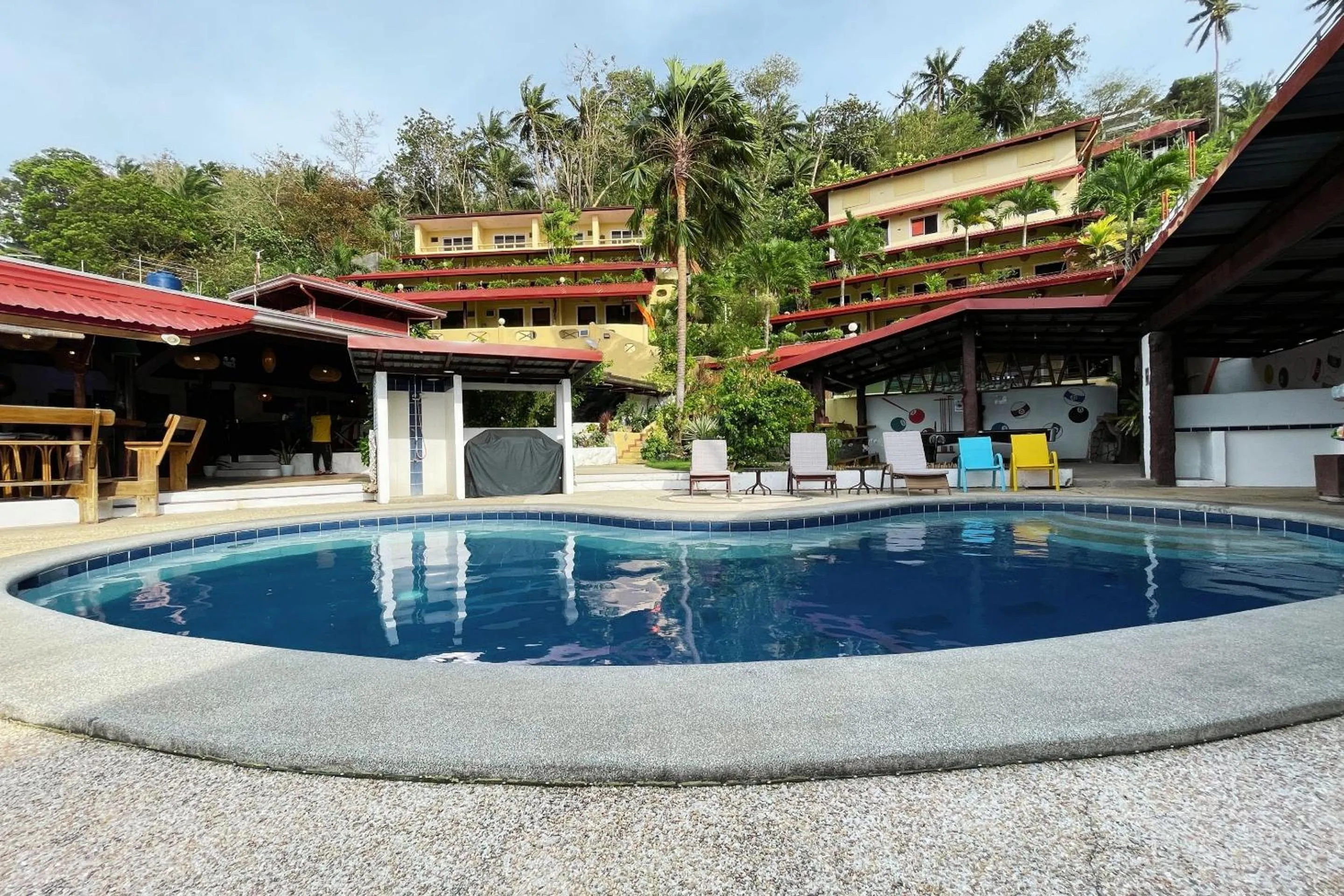 Swimming pool in Oriental Hill Sabang Resort Puerto Galera