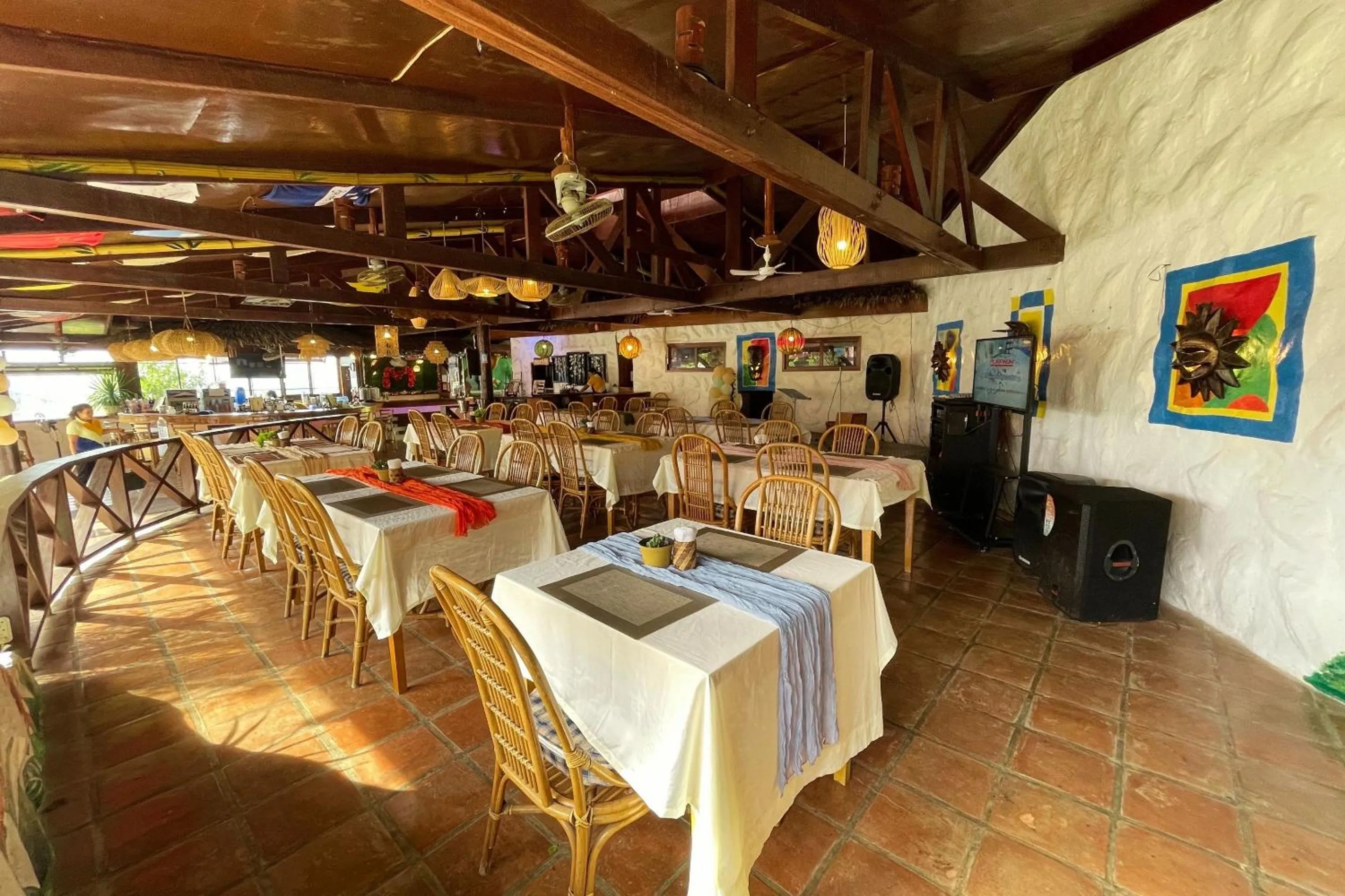 Dining area in Oriental Hill Sabang Resort Puerto Galera