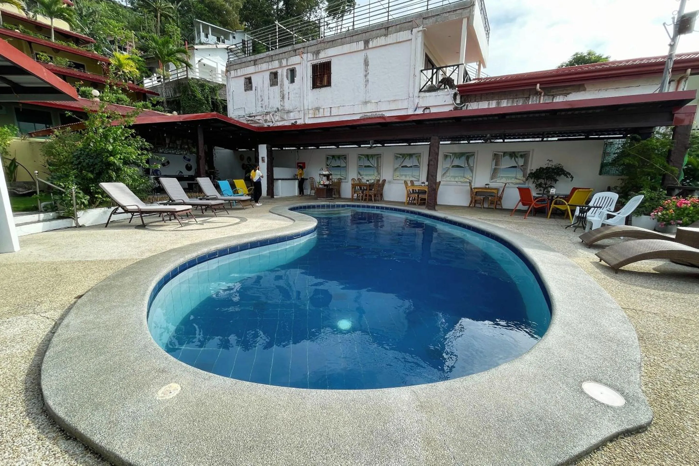 Swimming pool in Oriental Hill Sabang Resort Puerto Galera