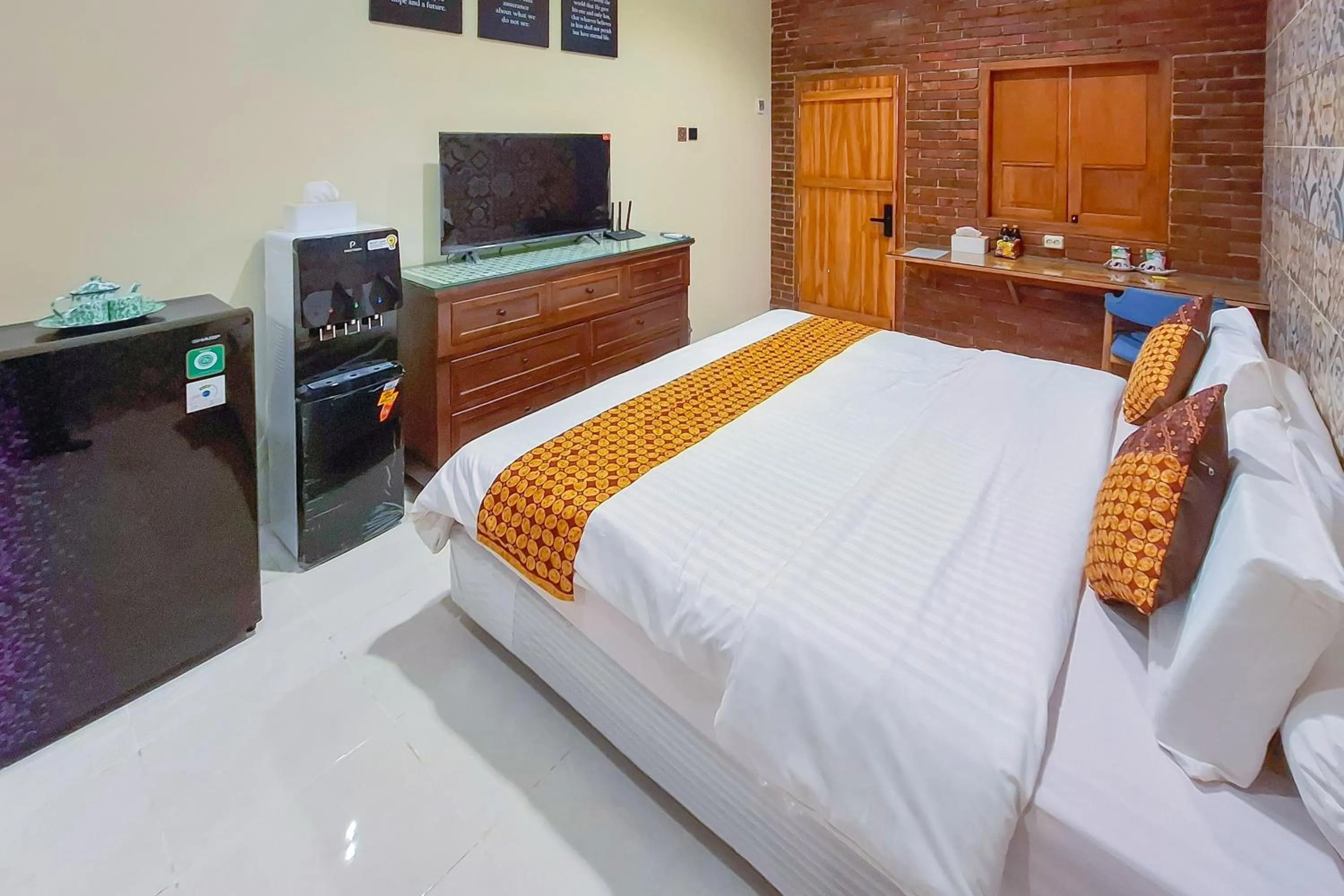 Bedroom, Bed in Omah Kampoeng Near UKSW Salatiga Mitra RedDoorz