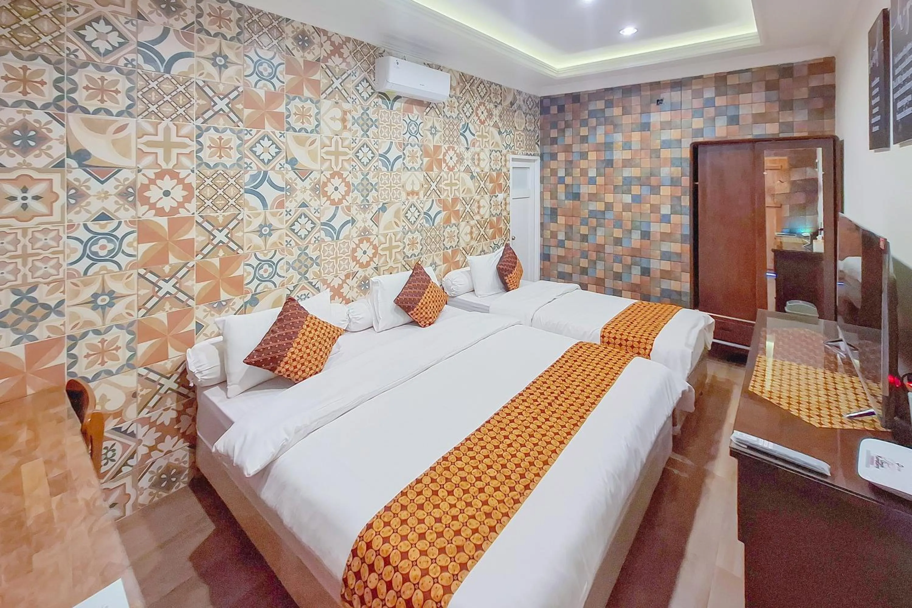 Bedroom, Bed in Omah Kampoeng Near UKSW Salatiga Mitra RedDoorz
