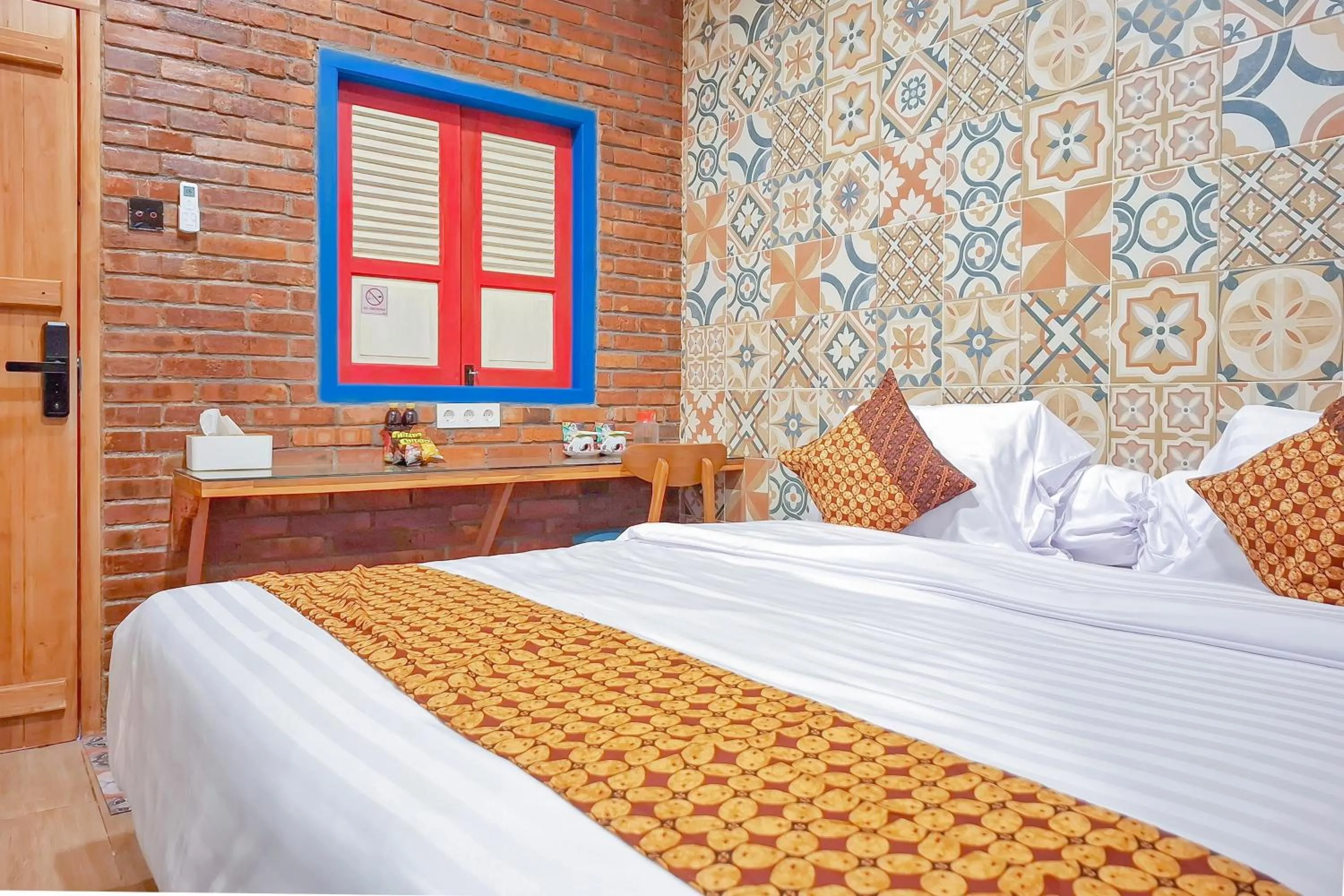 Bedroom, Bed in Omah Kampoeng Near UKSW Salatiga Mitra RedDoorz