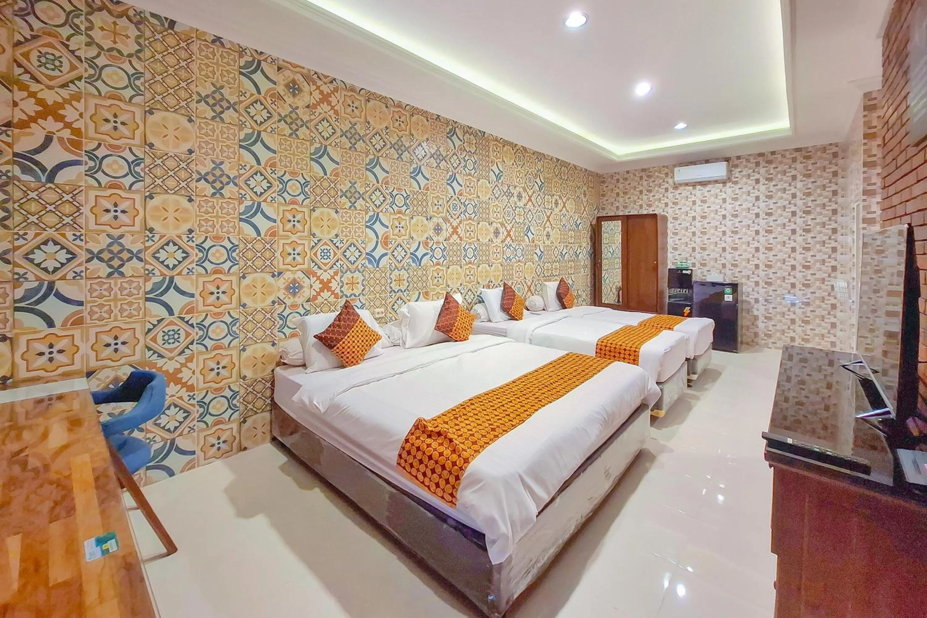 Bedroom, Bed in Omah Kampoeng Near UKSW Salatiga Mitra RedDoorz