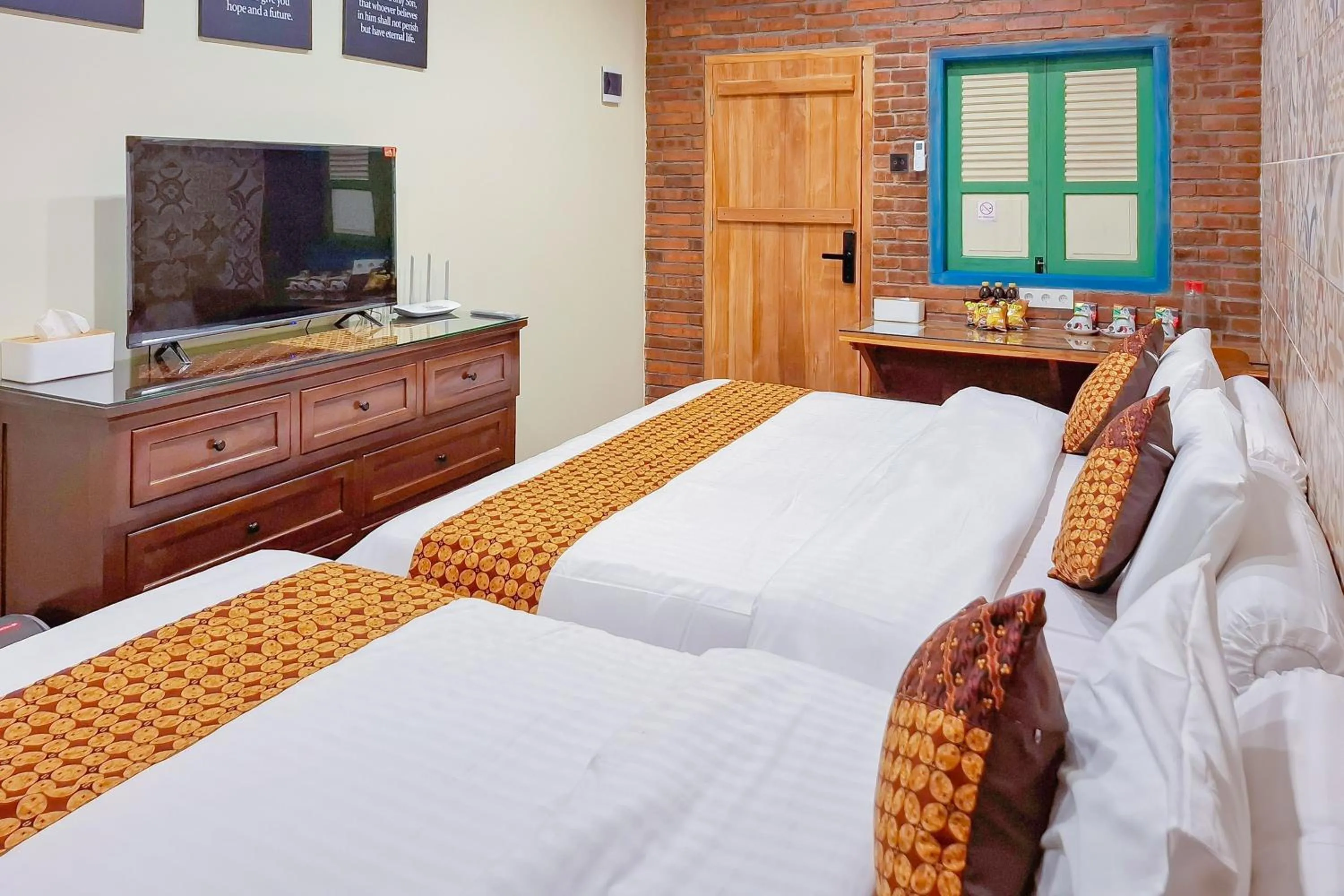 Bedroom, Bed in Omah Kampoeng Near UKSW Salatiga Mitra RedDoorz