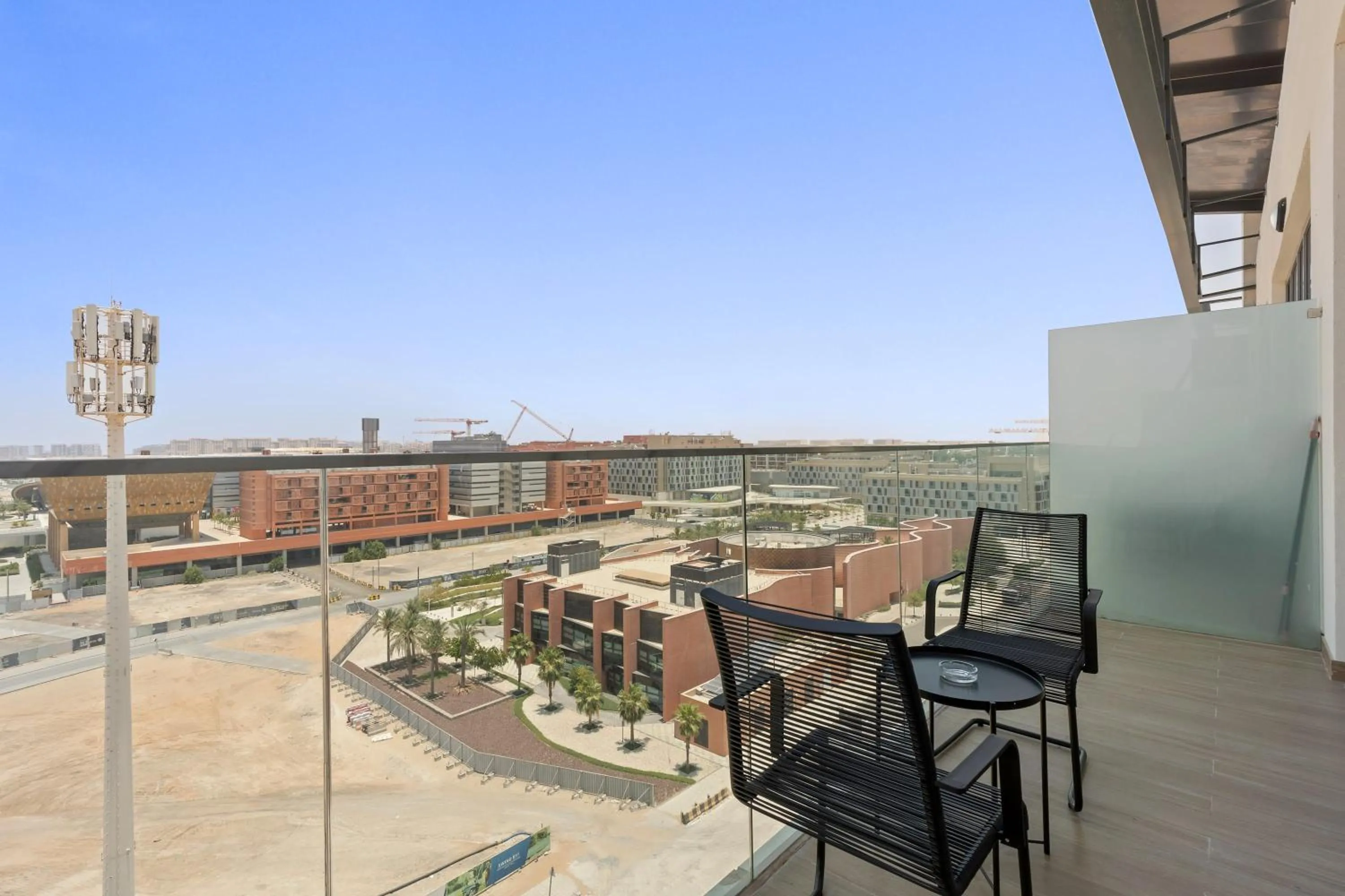 Property building in Silkhaus Vacation Homes Modern 1BDR in Oasis Near Masdar City Park