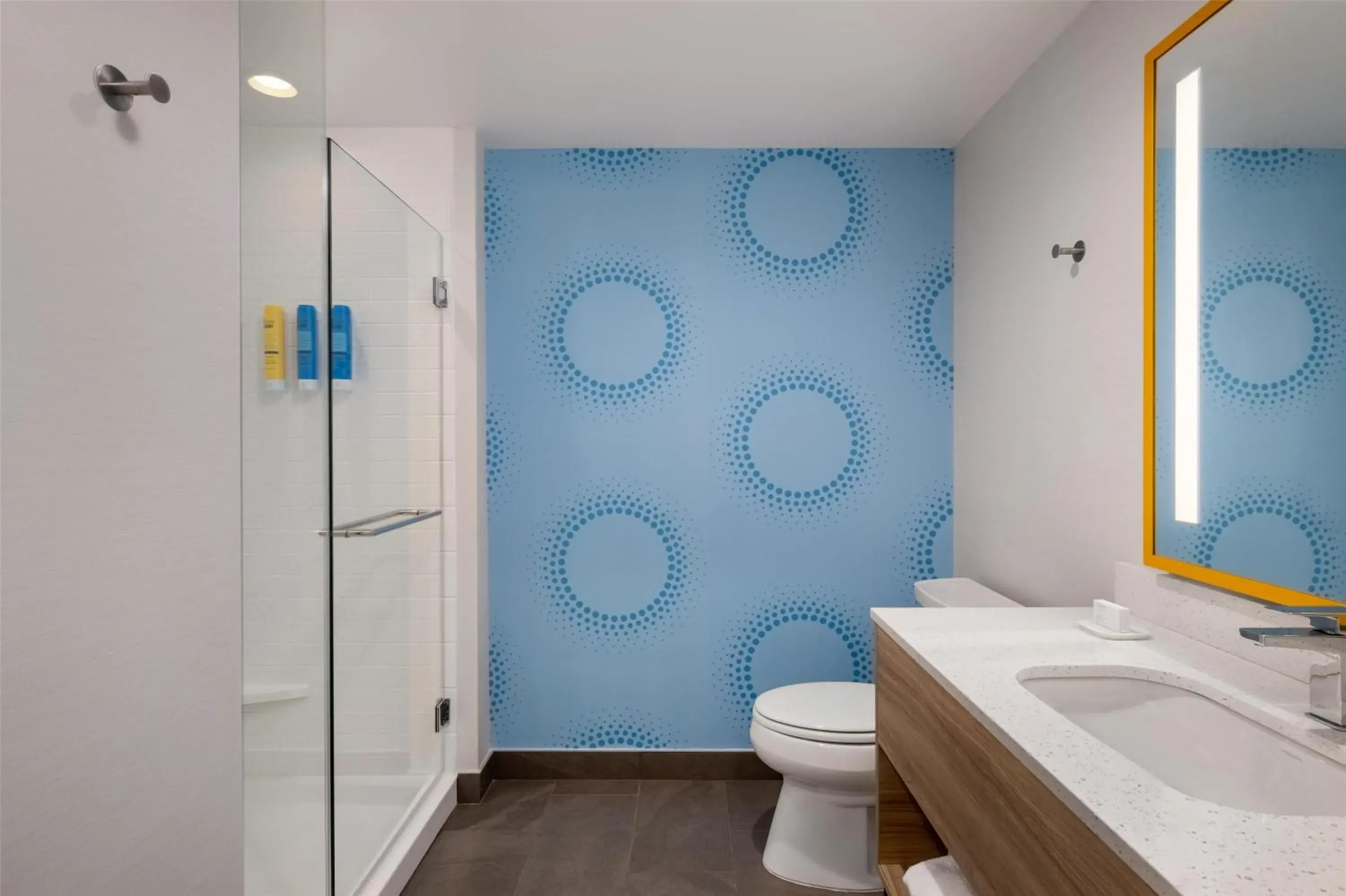 Bathroom in Tru By Hilton Houston Downtown Convention Center Bathroom in Tru By Hilton Houston Downtown Convention Center