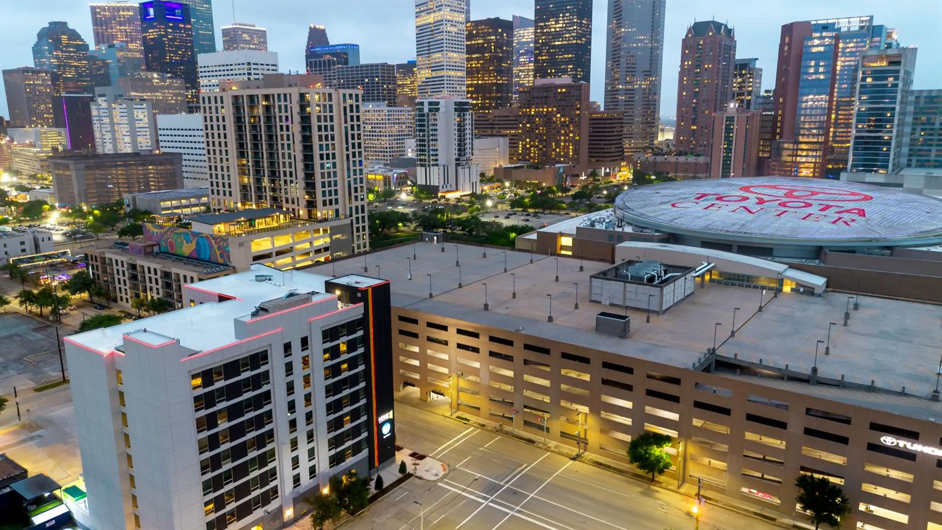 Property building in Home2 Suites By Hilton Houston Downtown Convention Center