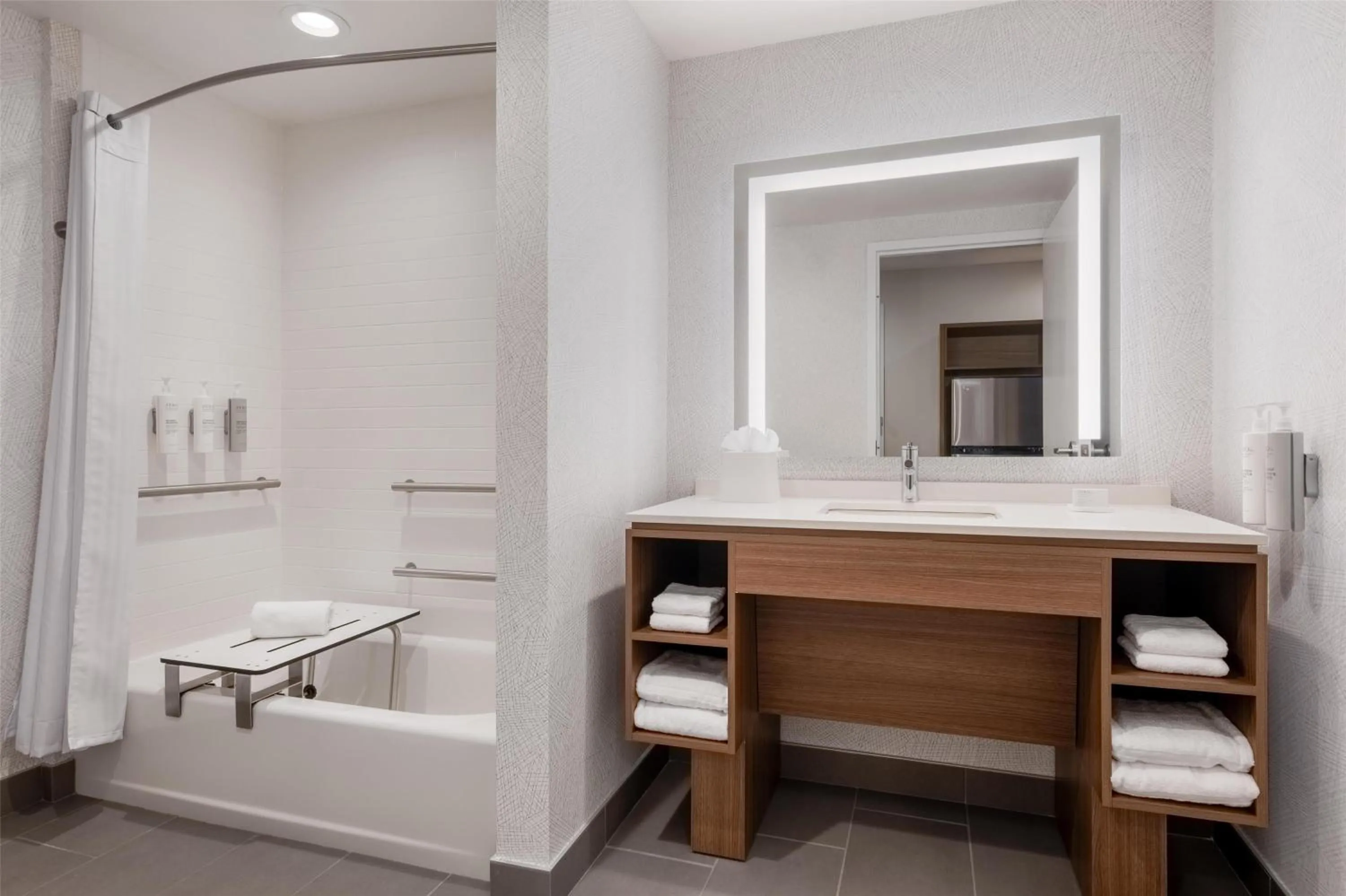 Bathroom in Home2 Suites By Hilton Houston Downtown Convention Center