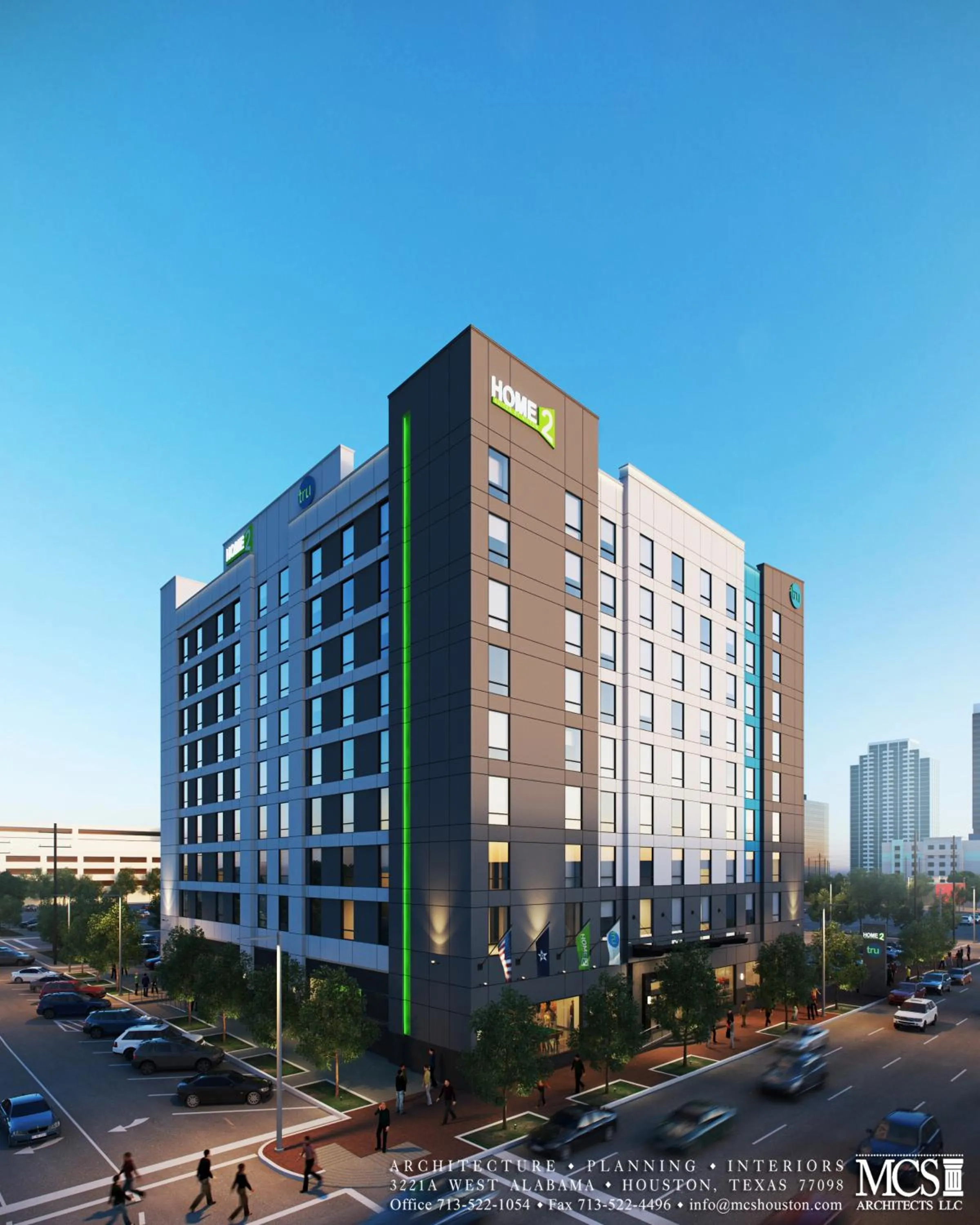 Property building in Home2 Suites By Hilton Houston Downtown Convention Center