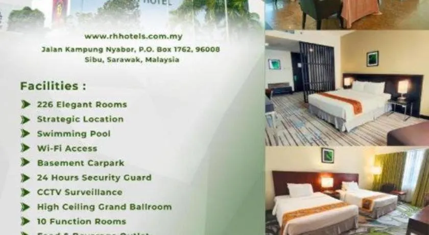 Bed in RH Hotel Sibu