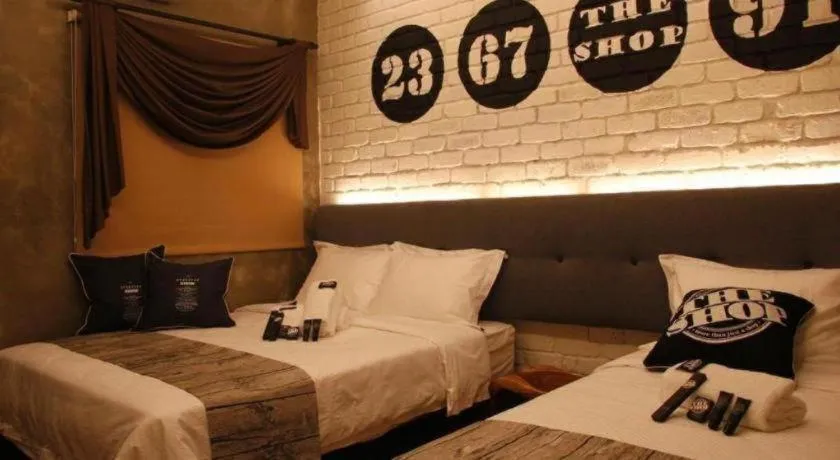 Bed in The Shop Hotel