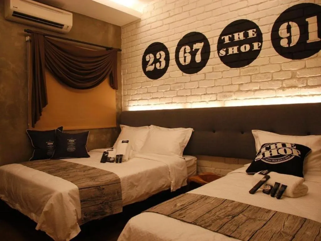 Bed in The Shop Hotel