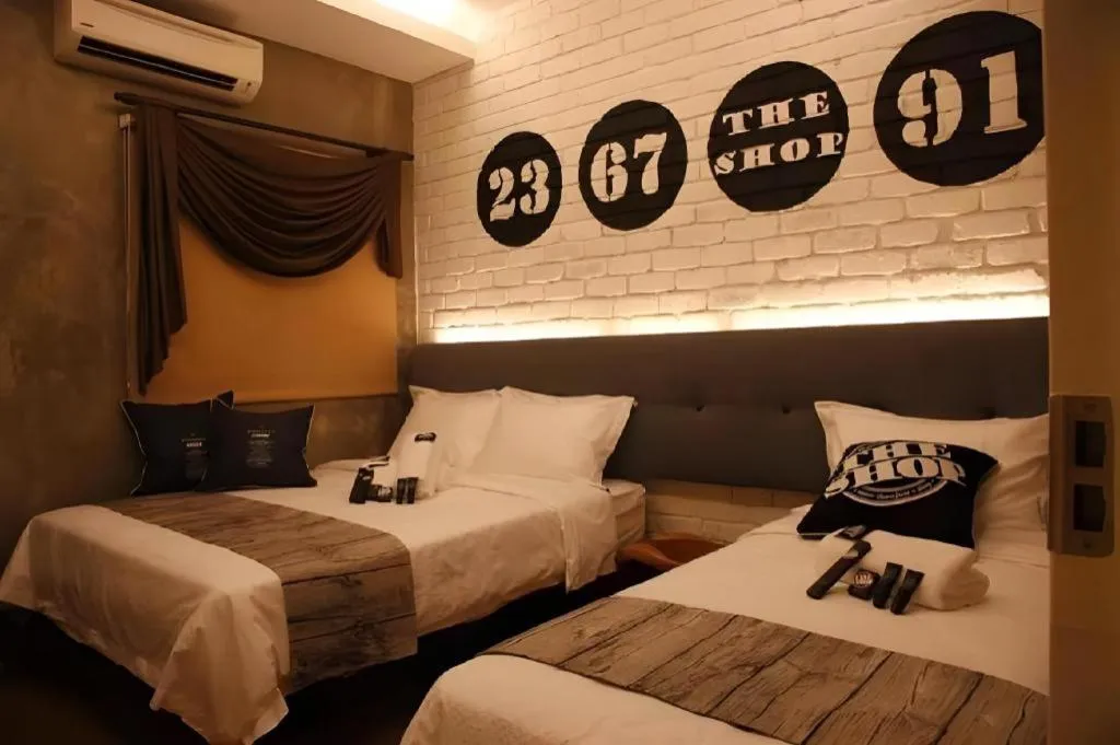 Bed in The Shop Hotel