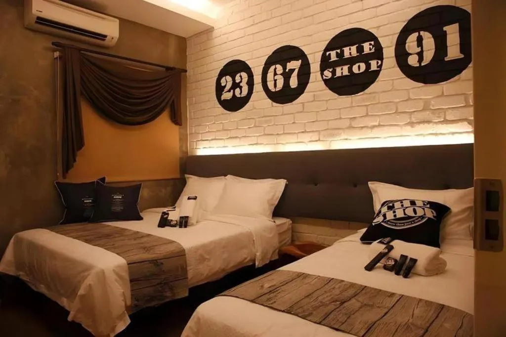 Bed in The Shop Hotel