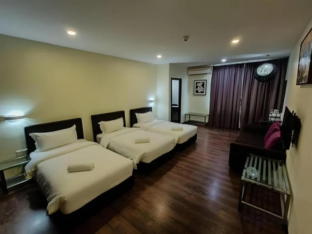 Bed in Kemena View Hotel Kuching (formerly known Merchant Hotel Kuching)