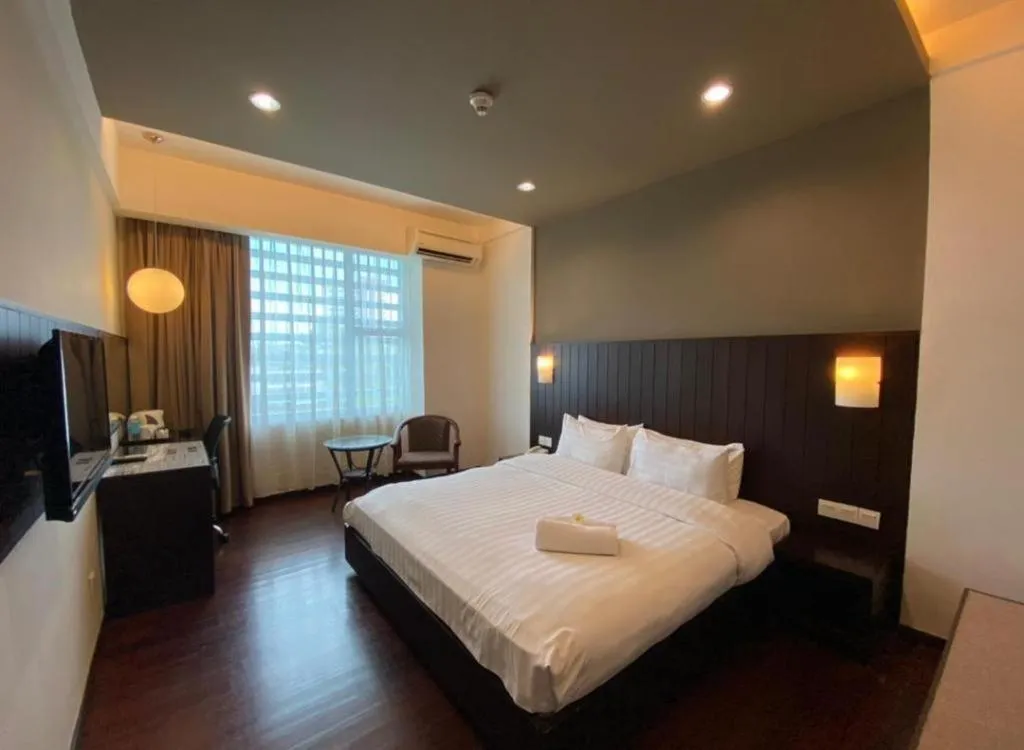 Bed in Kemena View Hotel Kuching (formerly known Merchant Hotel Kuching)