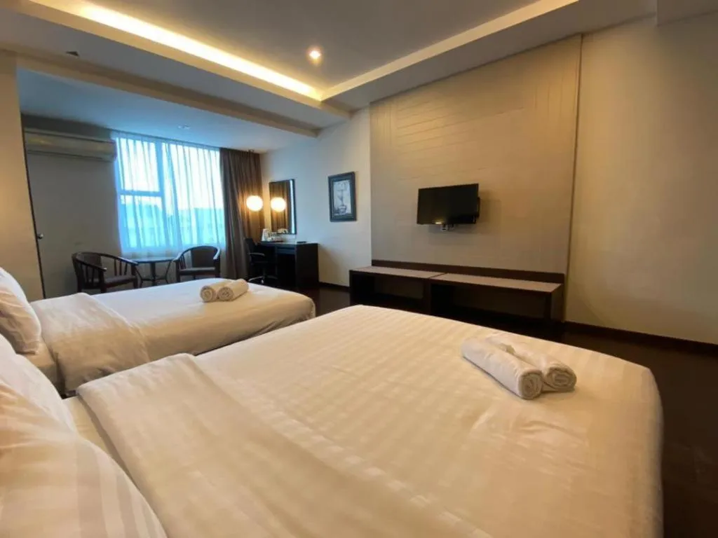Bed in Kemena View Hotel Kuching (formerly known Merchant Hotel Kuching)