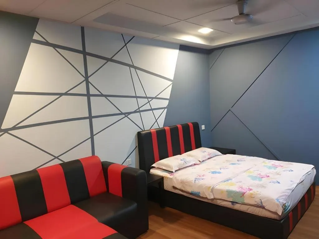 Bed in Happy Village Kundasang