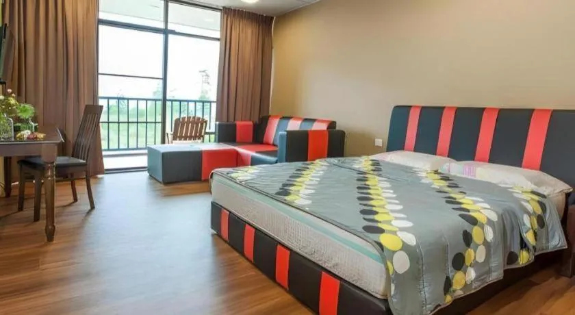 Bed in Happy Village Kundasang