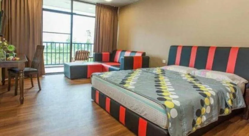 Bed in Happy Village Kundasang