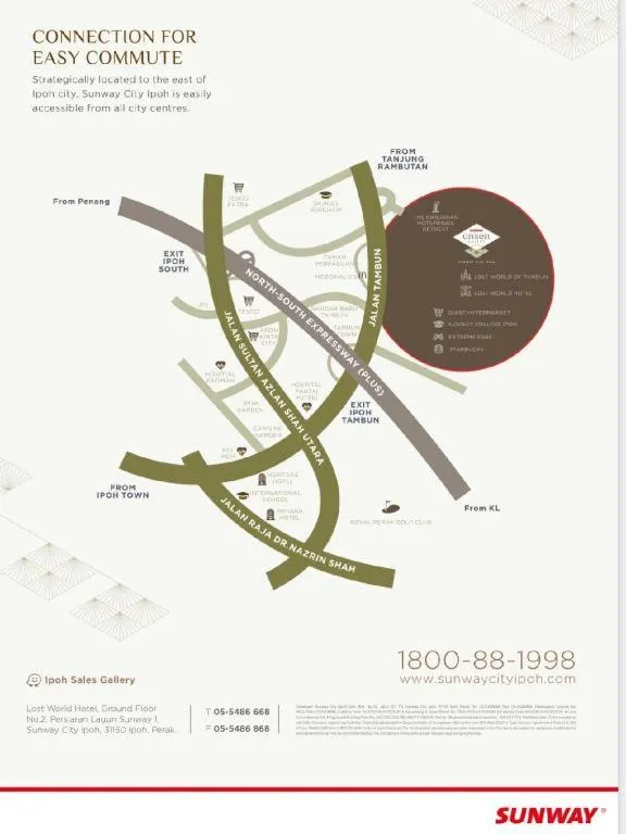 Ipoh Sunway Onsen Themepark Suite 6-11pax 2parkin
