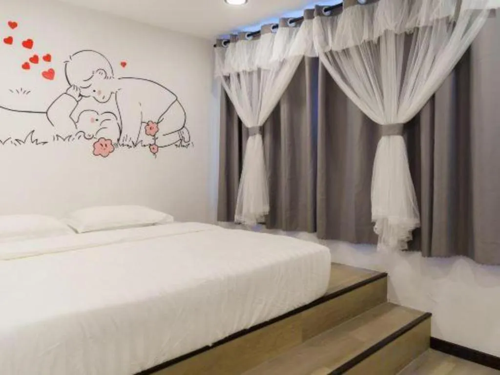 Bed in Ru Jia Hai She Hotel