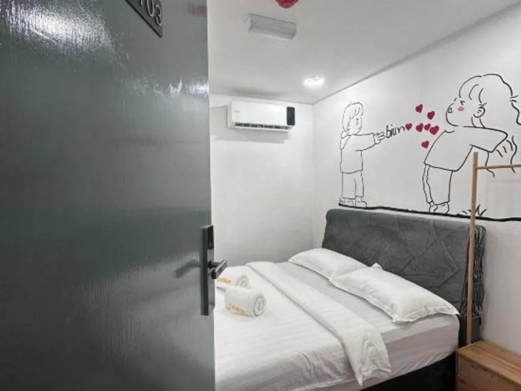 Bed in Ru Jia Hai She Hotel