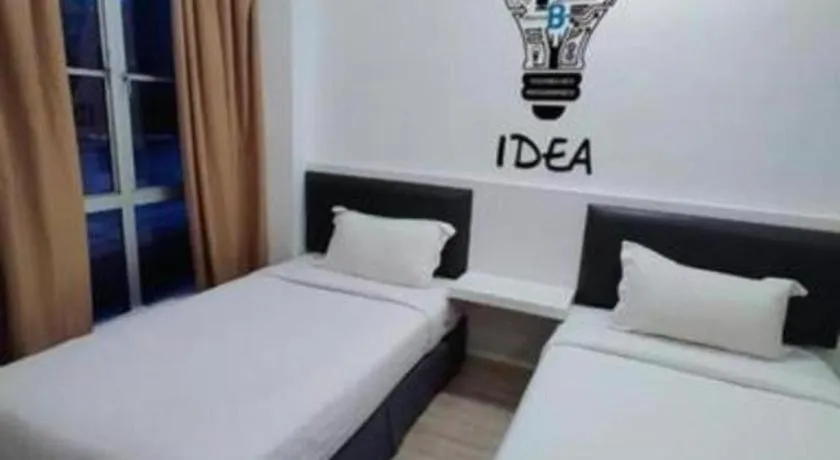 Bed in Hotel Zamburger Plaza Mahkota