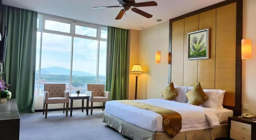 Bed in Seafest Hotel Semporna