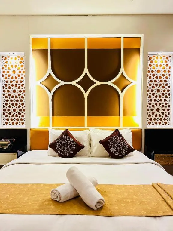 Bed in Hotel El Zahraa