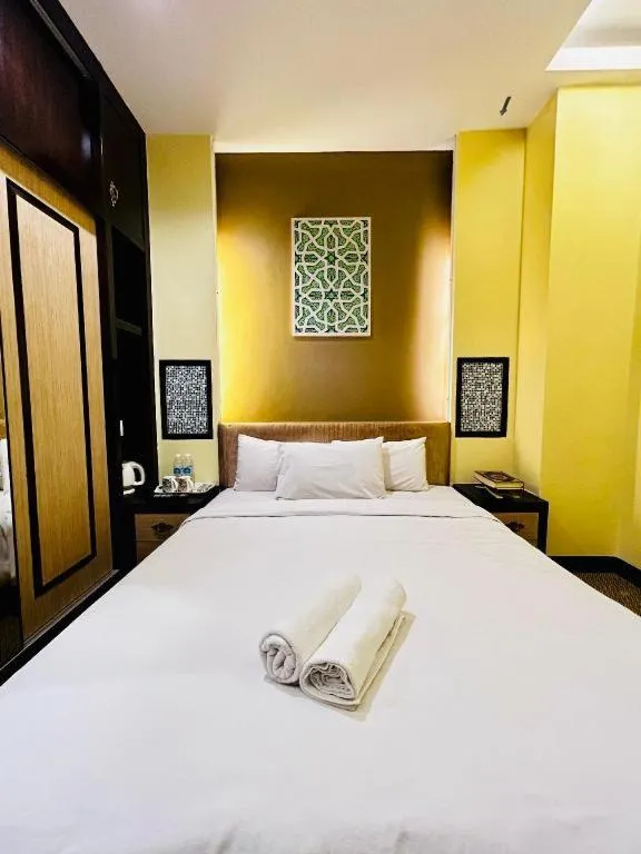 Bed in Hotel El Zahraa