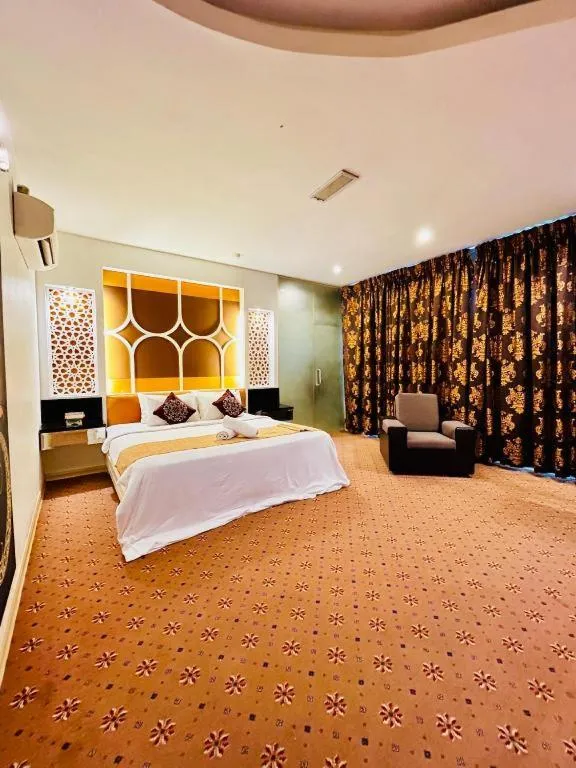 Bed in Hotel El Zahraa