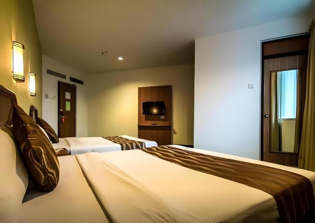 Bed in Hotel Continental Penang